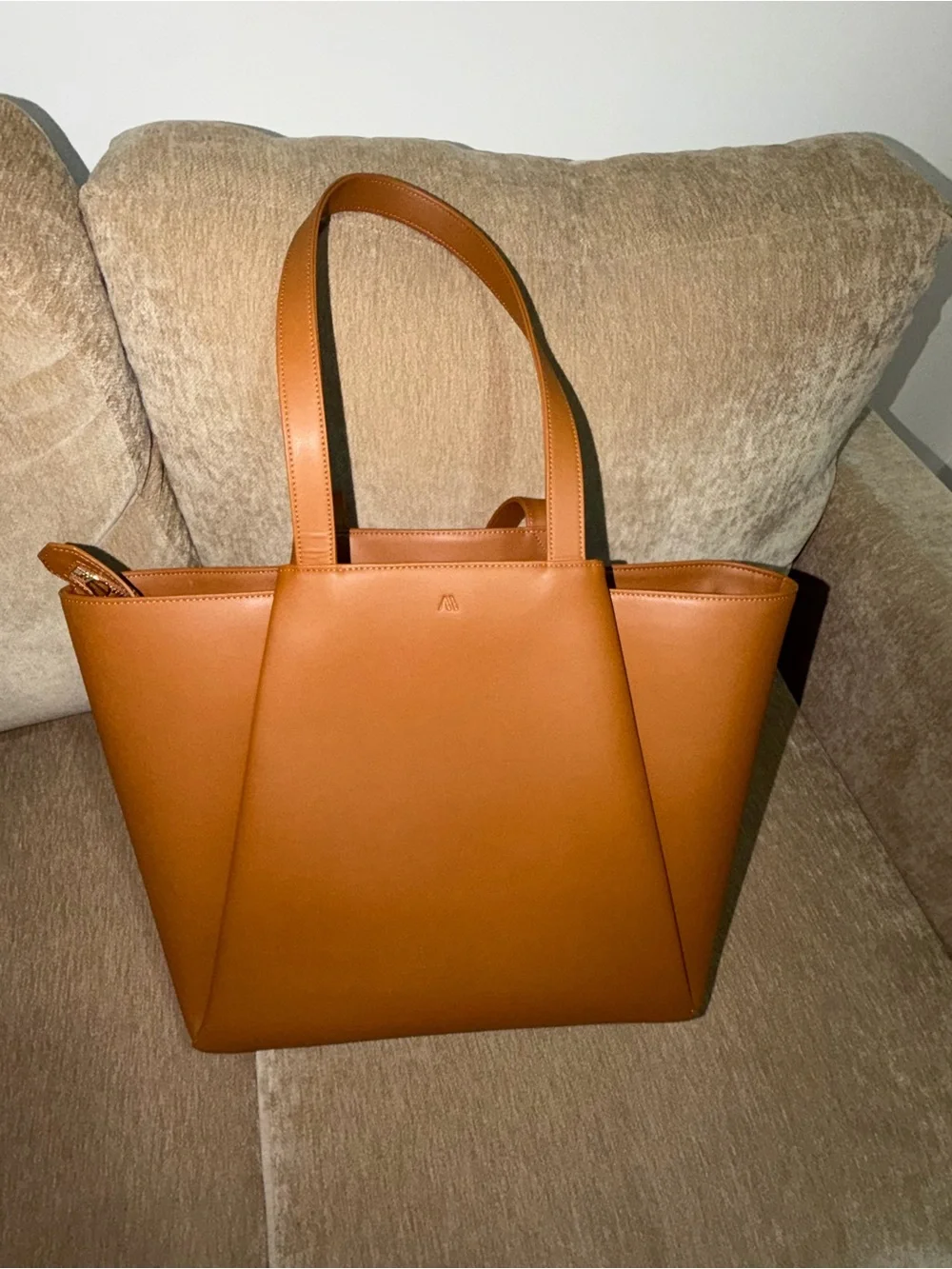 KAAI Pyramid Tote Bag - Cognac